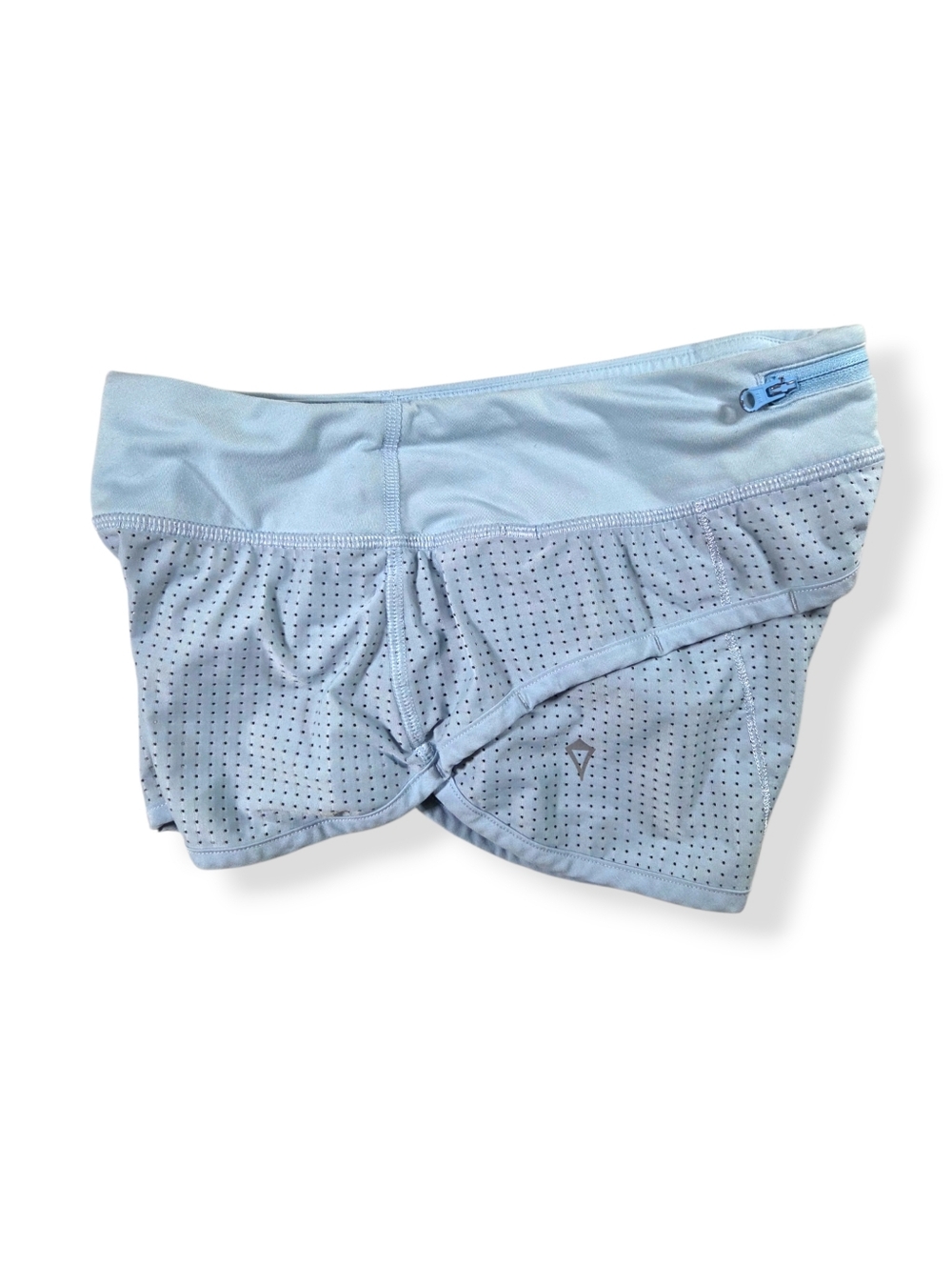 IVIVVA By Lululemon Girl Athletic Run Speed Relay Racer Shorts 10 Baby Blue - Picture 5 of 10